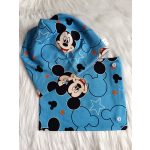 Kék Mickey átmeneti sapka, sál szett