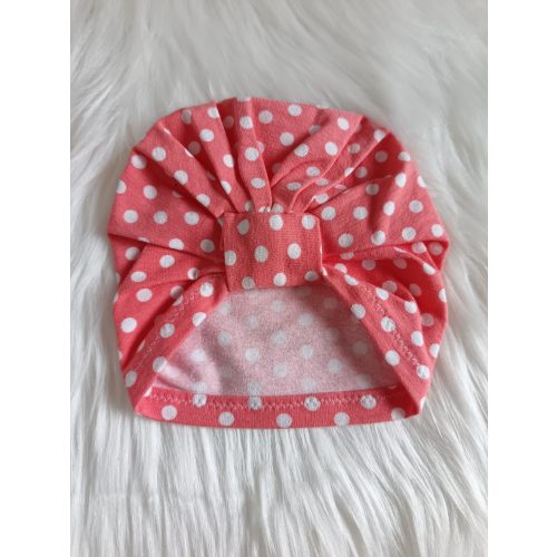 Pöttyös újszülött turbán