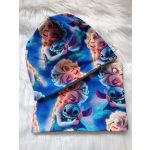 Kék Elza átmeneti sapka, sál szett