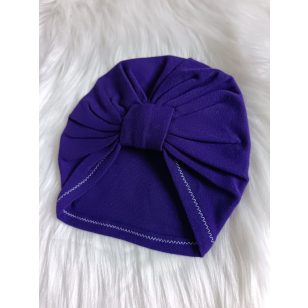 Lila újszülött turbán